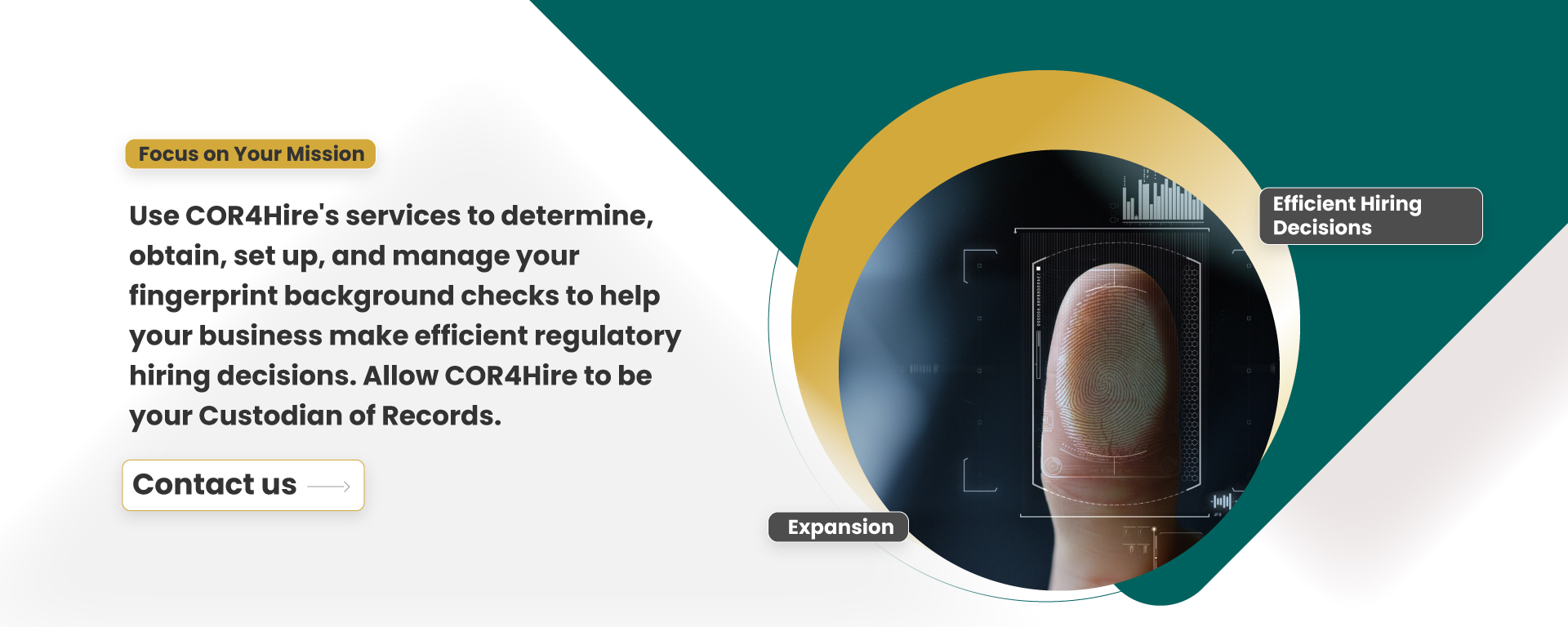 Manage Your Fingerprint Services With Cor4hire